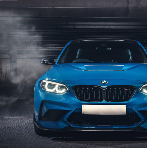 Blue BMW M2 Car