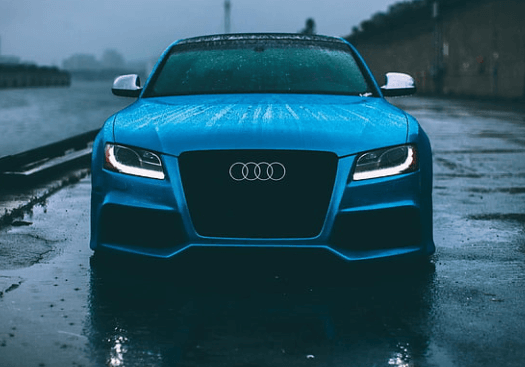Blue Audi RS5 Car