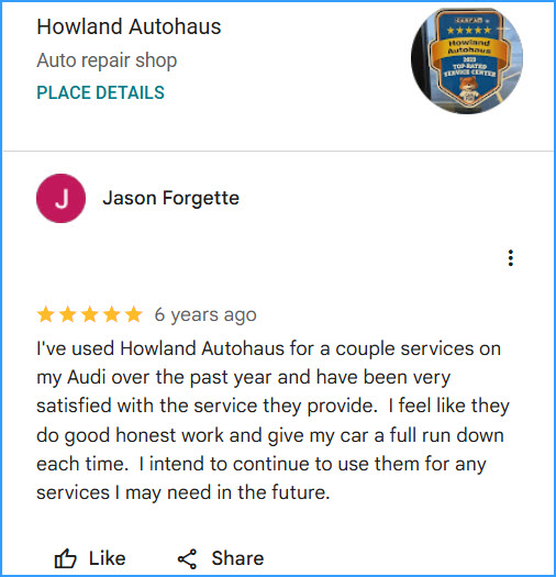 Review of Howland Autohaus By Jason Forgette