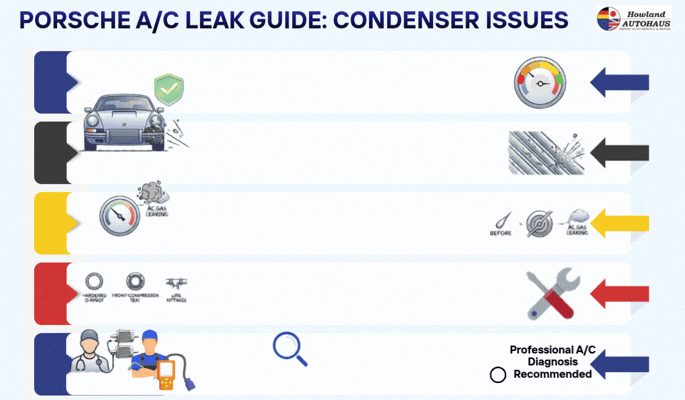 Porsche AC Leak Guide - Condenser Issues