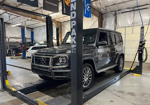 Dark Grey Mercedes-Benz G-Class Repair In Our Garage